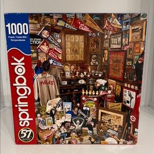 Springbok Baseball Jigsaw Puzzle Collectors Closet 1000 Piece SALE🔴2/$20🔴